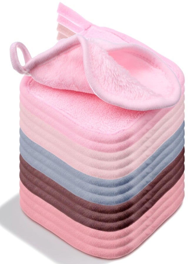 Yuanchu 15 Pcs Reusable Makeup Remover Cloths, Ultra Soft Microfiber Makeup Remover Towels for Face Eraser Cloths Gentle Eye Makeup Remover Pads for All Skin Types, 5" x 5", Multicolor - Image 1